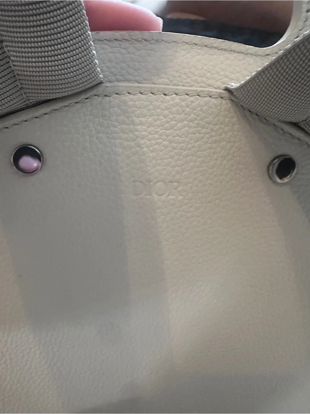 Dior White Monogram Mini Backpack